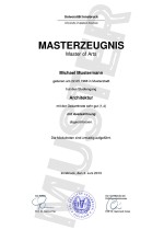 Master Zeugnis Kaufen Muster (classic)