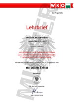 WKO Lehrbrief Muster - Kaufen